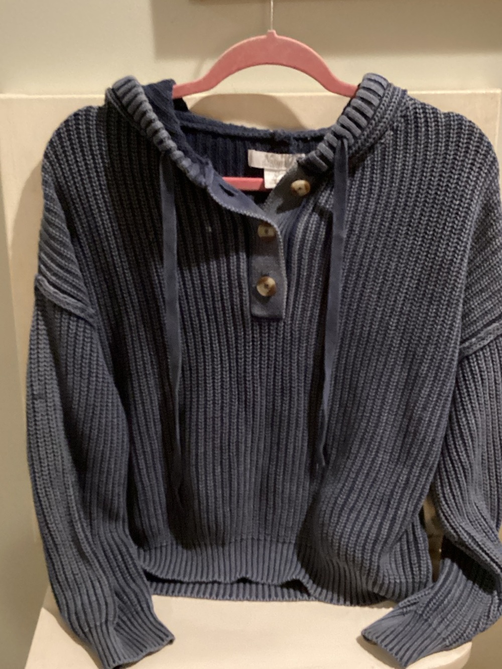 Natural Reflections Rainier Acid Wash Hooded Sweater